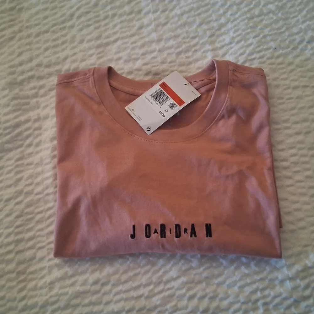 Jordan Men's Dusty Rose Short Sleeve Tee Dm3182-685 NWT Size Large